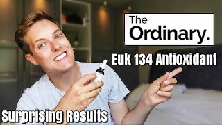 THE ORDINARY EUK 134 ANTIOXIDANT  Best drugstore antioxidant Expert wear test [upl. by Gerrald]