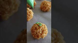 Pumpkin Rice Krispie Treats  Halloween Treat for Kids [upl. by Severn888]