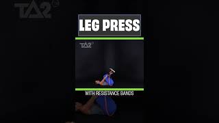 Great Leg Exercise using only a Resistance Band called the Leg Press [upl. by Fesoy]