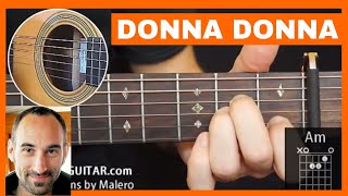 Donna Donna Guitar Lesson  part 1 of 4 [upl. by Annahael537]