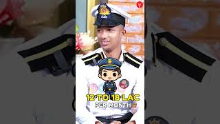 Merchant Navy Officers earn ₹1218 Lakhmonth 🌊💰 merchantnavy captain salary dreambig [upl. by Yesrej]