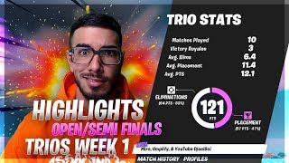 TOP 11 in Trios w Miro amp Umplify Fortnite Week One Semis [upl. by Ymac136]