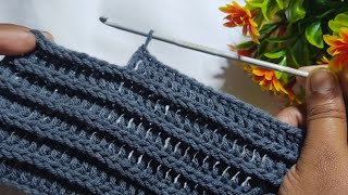 Incredible EASY and FAST Crochet Pattern for Beginners  😌❤️ Crochet Stitch for Blanket and Bag [upl. by Rhu]