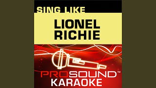 Truly Karaoke Instrumental Track In the Style of Lionel Richie [upl. by Ydeh]