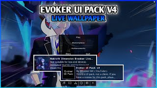 EVOKER UI PACK V4 amp LIVE WALLPAPER Texture ui mcpe [upl. by Leverett352]