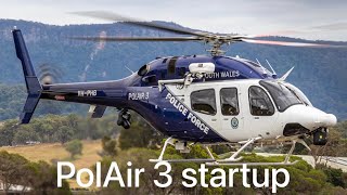 NSW Police Force PolAir 3 startup [upl. by Aneba]