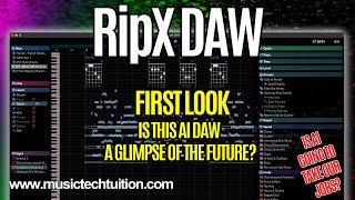 RipX DAW  A Glimpse of the AI Future of DAWs [upl. by Noteloc820]