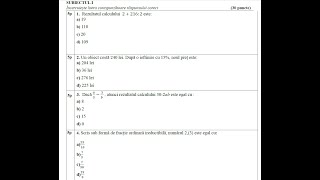 Simularea 1 evaluare naţională ISJ Constanţa  decembrie 2022  sub I şi II [upl. by Orvie]