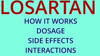 How To Take Losartan  Losartan Uses Side Effects Dosage and Interactions [upl. by Larsen]