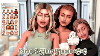 Sims 4 Maxis Match CC’s Hair Folder  200🤎 [upl. by Alrahs]