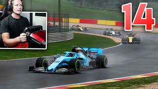 F1 2020 My Team Career  Part 14  WET RACE AT SPA [upl. by Nwahsaj]