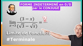 LEVER une FI  QUOTIENT de 00 grâce au CONJUGUÉ  Exercice Corrigé  Terminale [upl. by Chainey461]