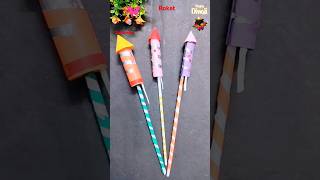 Easy Diy kids rocket craft🚀🧨🎆❤️😨shorts trending viralvideo funny story diwali art kids diy [upl. by Campney]