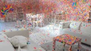 Yayoi Kusamas Obliteration Room  TateShots [upl. by Issy]