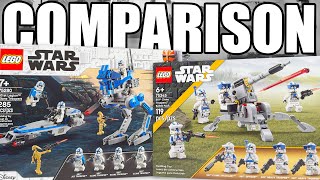 LEGO Star Wars 501st Battle Pack COMPARISON 75280 vs 75345  2020 vs 2023 [upl. by Drofdarb]