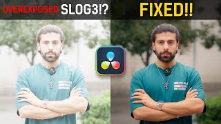 Fix Overexposed SLOG3 Footage with Davinci Resolve [upl. by Arorua]