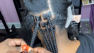 Trenzas africanas tutorial trending trenzasafricanas tutorial [upl. by Ozen]