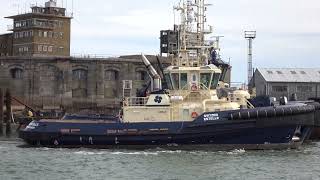 Sheerness Docks Boat Store Camber and The Svitzer Towage fleet 131024 [upl. by Loise]