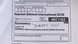 Economics IGCSE Past Paper 4EC102 January 2023 [upl. by Bradlee]