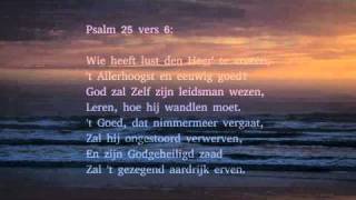 Psalm 25 vers 2 6 en 10  Heer ai maak mij Uwe wegen [upl. by Enedan]