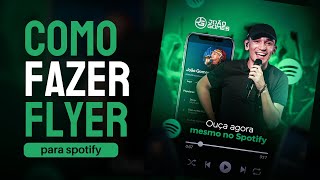 COMO FAZER FLYER de musica spotify SIMPLES E RÁPIDO TUTORIAL PS TOUCH [upl. by Kerril97]