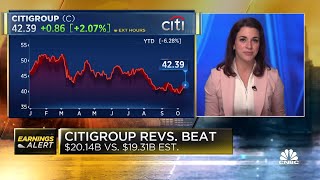 Citigroup stock jumps on betterthanexpected revenue for the third quarter [upl. by Enisaj]