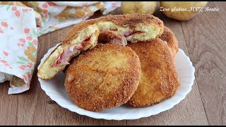 Cotolette di patate ripiene di pomodoro e mozzarella [upl. by Ellga]