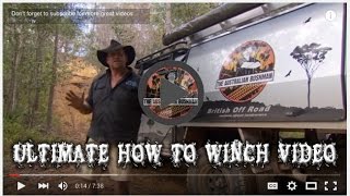 How to safely winch up hill recovery  A basic guide to using your winch [upl. by Noyad]