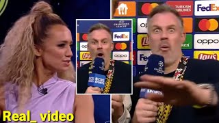 Jamie Carragher cut off by Kate Abdo in chaotic end to CBS Sports broadcast [upl. by Gavan942]