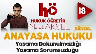 18  Yasama Dokunulmazlığı  Yasama Sorumsuzluğu  Anayasa Hukuku [upl. by Tterab235]