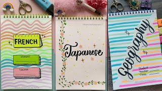 7 DIY Front Page Ideas  Assignment Front Page Design  Notebook Cover Design  For School Project [upl. by Cudlip]