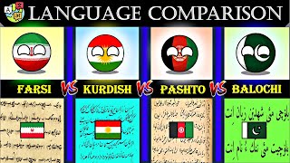 Farsi Vs Kurdish Vs Pashto Vs Baloch  Iranic Language Comparison  Iranian languages  Indo Iranian [upl. by Iral]