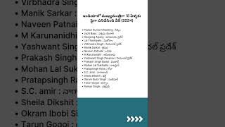 Longest serving Chief Ministers of India shorts ytshorts loksabhaelection2024 apelections2024 [upl. by Franciskus]