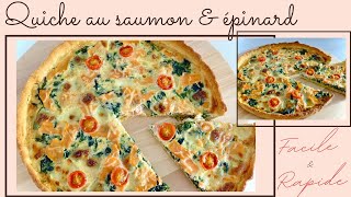 Quiche au saumon amp épinard I Recette facile et rapide spécial ramadan 2020 [upl. by Avictor]