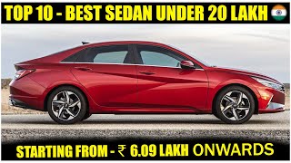 Top 10 Best Sedan Cars Under 20 lakh in India 2022  Price Mileage Features etc [upl. by Nnaylloh]