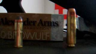 50 Beowulf vs 44 mag cartridge comparison [upl. by Noguchi886]