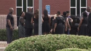 Raw Bobbi Kristina Brown funeral scene [upl. by Tim]