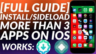 How to Install more than 3 iPA Apps  Fix 3 Apps Limit SideloadlyAltstore  iOS 1516  Full Guide [upl. by Aneehsat]