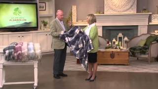 Foxford Woollen Mills 72quotx 58quot Plaid Throw on QVC [upl. by Teplitz596]