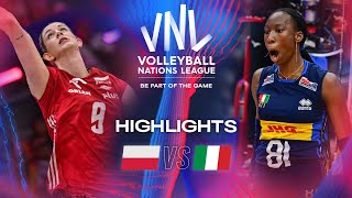 🇮🇹 ITA vs 🇵🇱 POL  Semi Finals  Highlights  Womens VNL 2024 [upl. by Gross]