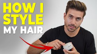 MENS HAIRSTYLE TUTORIAL  How To Style Medium Length Hair  Alex Costa [upl. by Briney]