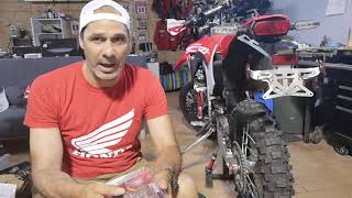 Honda CRF450L zeta chain guide review [upl. by Seaton]