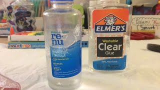 How to make clear slime with contacts lens solution [upl. by Dinnage]