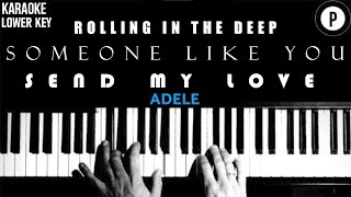 🎵 ADELE Karaoke SONGS 🎵 ROLLING IN THE DEEP  SOMEONE LIKE YOU  SEND MY LOVE [upl. by Touber]