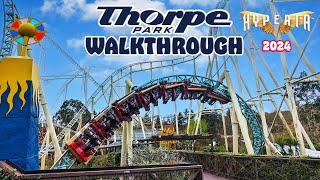 THORPE PARK 2024 Walkthrough  Every Ride Area and Attraction March 2024 4K [upl. by Farhi]