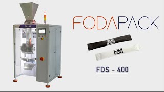 FDS  400 Stick Pack Semi Powder Packaging Machine  Stevia Sweetener [upl. by Mossolb652]