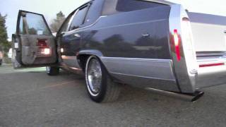 1990 Cadillac Brougham Custom Built 60 Liter V8 BurnOut at the end [upl. by Ralph47]