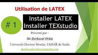 Installer latex et léditeur de texte TEXstudio [upl. by Mutz503]