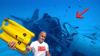 Exploring a Plane Wreck  UNDER WATER World War 2 [upl. by Sulienroc]