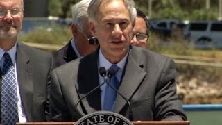 Texas Governor Back in Public After Injuries [upl. by Haerdna]